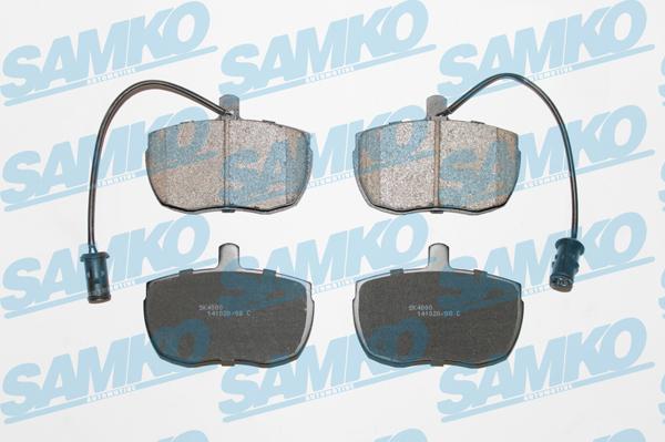 Samko 5SP968 - Kit de plaquettes de frein, frein à disque cwaw.fr