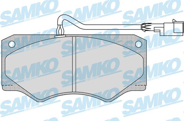 Samko 5SP962 - Kit de plaquettes de frein, frein à disque cwaw.fr