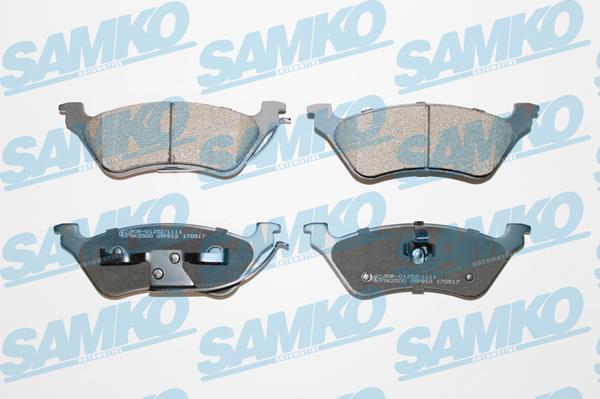 Samko 5SP912 - Kit de plaquettes de frein, frein à disque cwaw.fr