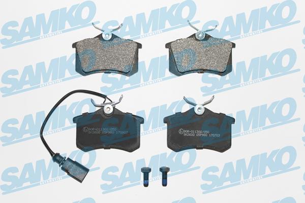 Samko 5SP980 - Kit de plaquettes de frein, frein à disque cwaw.fr