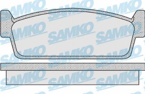 Samko 5SP925 - Kit de plaquettes de frein, frein à disque cwaw.fr