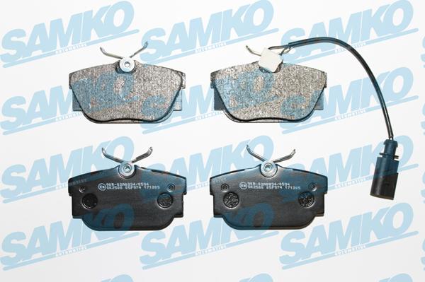 Samko 5SP974 - Kit de plaquettes de frein, frein à disque cwaw.fr