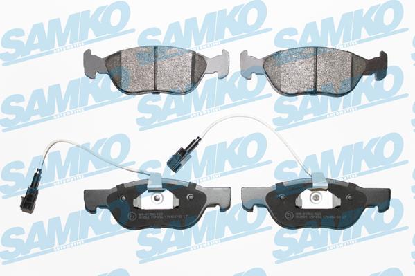 Samko 5SP496 - Kit de plaquettes de frein, frein à disque cwaw.fr