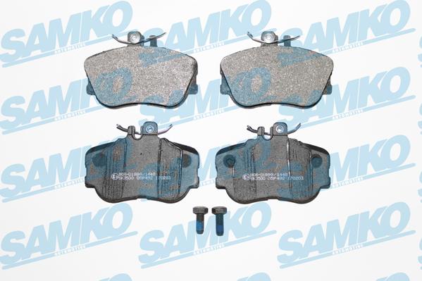 Samko 5SP492 - Kit de plaquettes de frein, frein à disque cwaw.fr