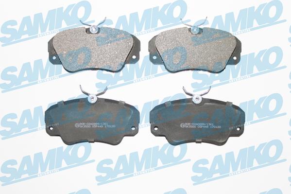 Samko 5SP449 - Kit de plaquettes de frein, frein à disque cwaw.fr