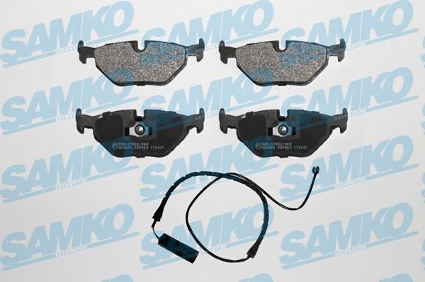 Samko 5SP463A - Kit de plaquettes de frein, frein à disque cwaw.fr