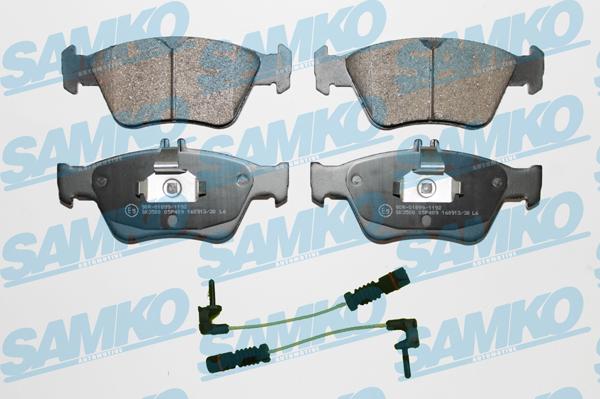 Samko 5SP409A - Kit de plaquettes de frein, frein à disque cwaw.fr