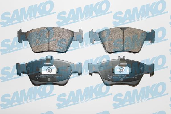 Samko 5SP409 - Kit de plaquettes de frein, frein à disque cwaw.fr