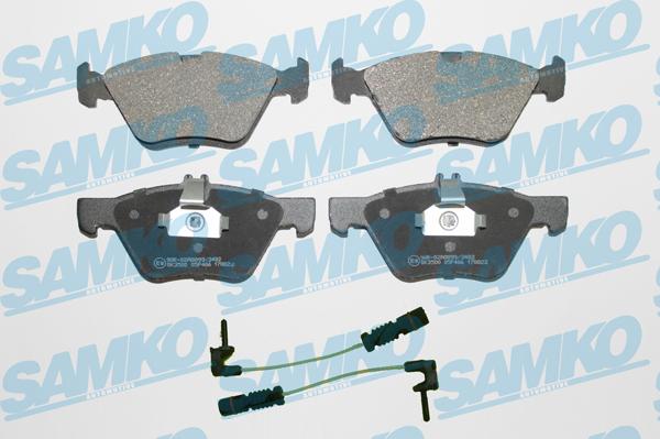 Samko 5SP406A - Kit de plaquettes de frein, frein à disque cwaw.fr