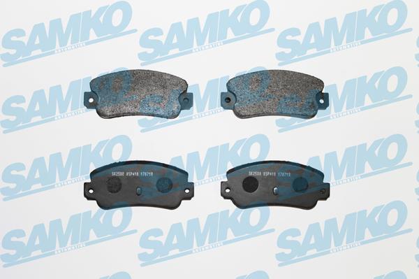 Samko 5SP410 - Kit de plaquettes de frein, frein à disque cwaw.fr