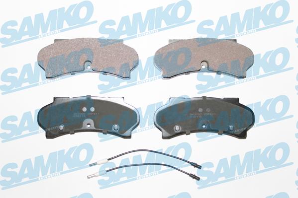 Samko 5SP411 - Kit de plaquettes de frein, frein à disque cwaw.fr