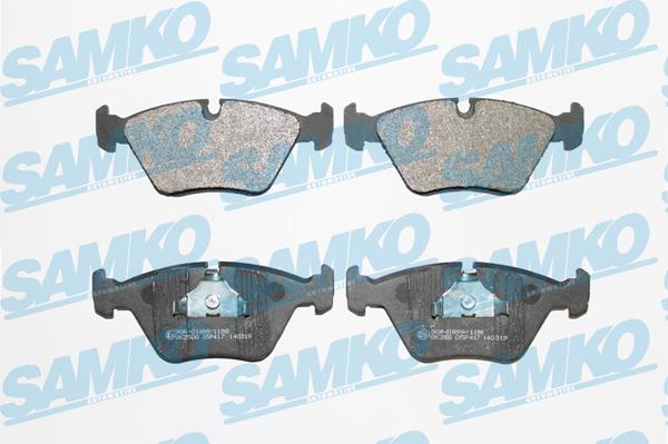 Samko 5SP417 - Kit de plaquettes de frein, frein à disque cwaw.fr