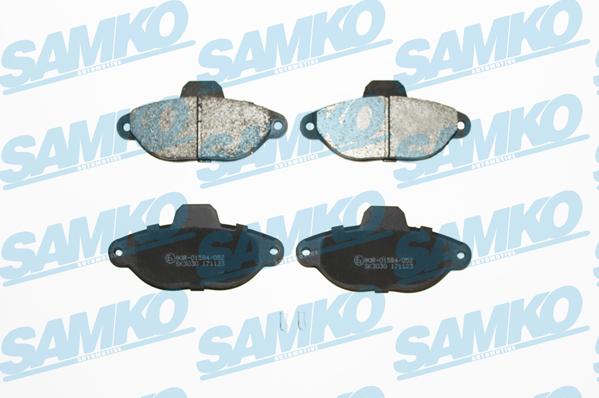 Samko 5SP483 - Kit de plaquettes de frein, frein à disque cwaw.fr