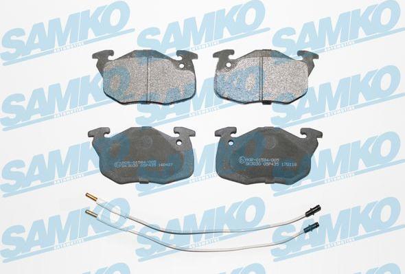 Samko 5SP435 - Kit de plaquettes de frein, frein à disque cwaw.fr