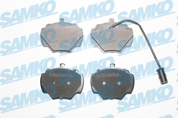 Samko 5SP431 - Kit de plaquettes de frein, frein à disque cwaw.fr