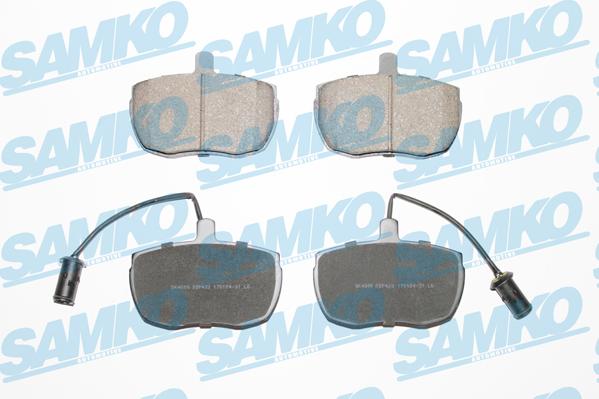 Samko 5SP433 - Kit de plaquettes de frein, frein à disque cwaw.fr