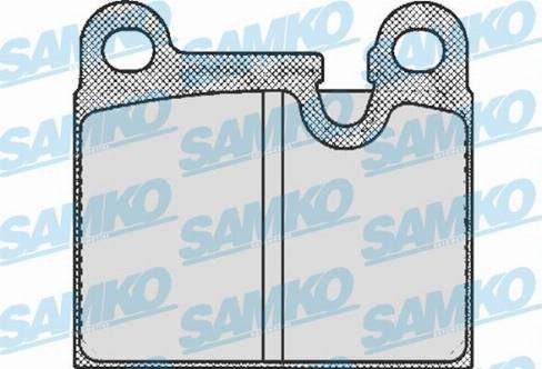 Samko 5SP432 - Kit de plaquettes de frein, frein à disque cwaw.fr