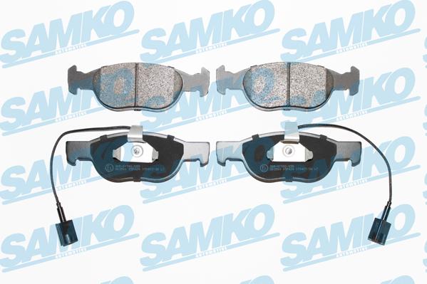 Samko 5SP424 - Kit de plaquettes de frein, frein à disque cwaw.fr