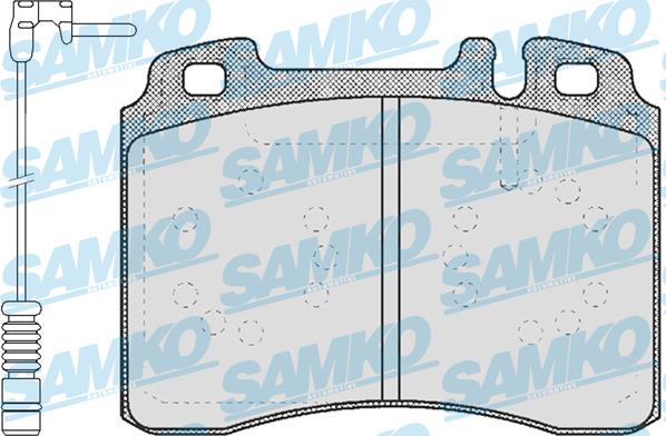 Samko 5SP423A - Kit de plaquettes de frein, frein à disque cwaw.fr