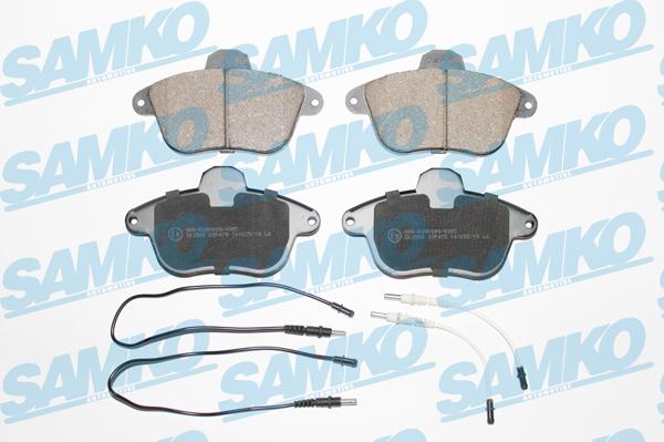 Samko 5SP478 - Kit de plaquettes de frein, frein à disque cwaw.fr