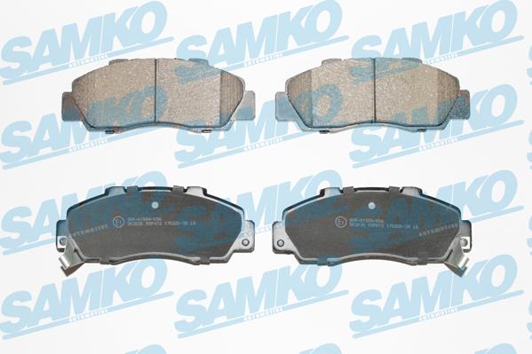 Samko 5SP472 - Kit de plaquettes de frein, frein à disque cwaw.fr