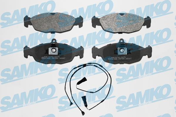 Samko 5SP599A - Kit de plaquettes de frein, frein à disque cwaw.fr