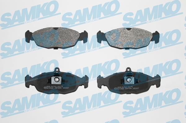 Samko 5SP599 - Kit de plaquettes de frein, frein à disque cwaw.fr