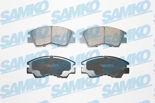 Samko 5SP550 - Kit de plaquettes de frein, frein à disque cwaw.fr