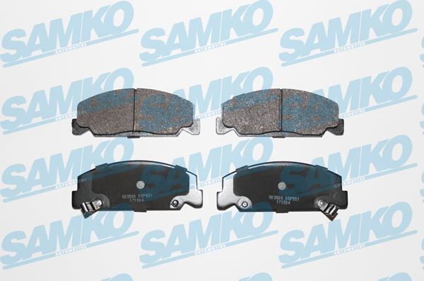 Samko 5SP551 - Kit de plaquettes de frein, frein à disque cwaw.fr