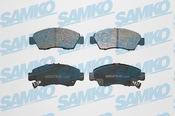 Samko 5SP558 - Kit de plaquettes de frein, frein à disque cwaw.fr