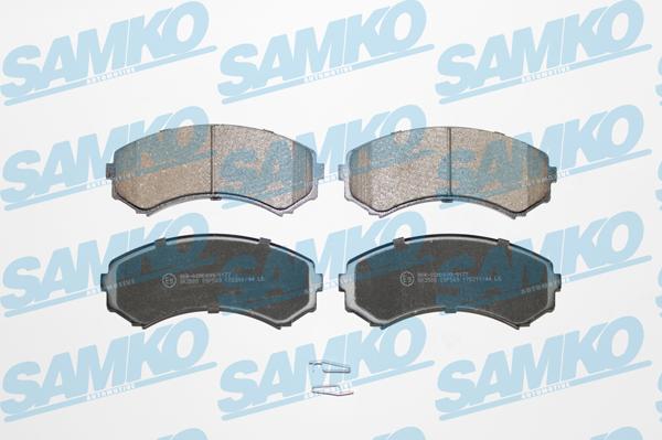 Samko 5SP569 - Kit de plaquettes de frein, frein à disque cwaw.fr