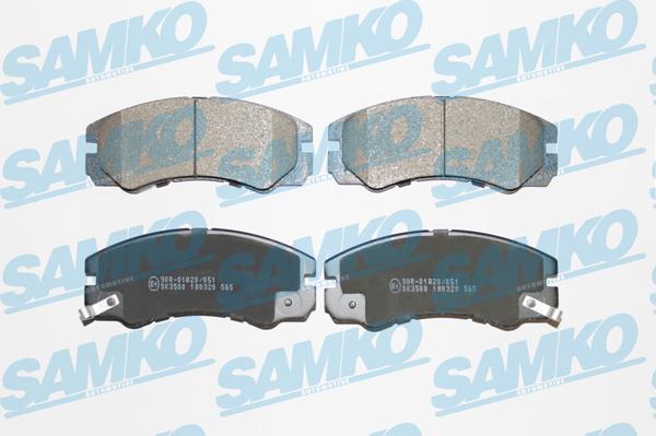 Samko 5SP565 - Kit de plaquettes de frein, frein à disque cwaw.fr