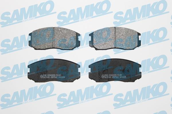 Samko 5SP502 - Kit de plaquettes de frein, frein à disque cwaw.fr