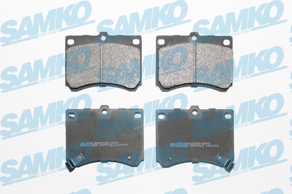 Samko 5SP510 - Kit de plaquettes de frein, frein à disque cwaw.fr