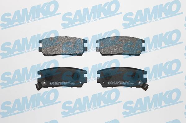 Samko 5SP518 - Kit de plaquettes de frein, frein à disque cwaw.fr