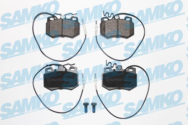 Samko 5SP585 - Kit de plaquettes de frein, frein à disque cwaw.fr