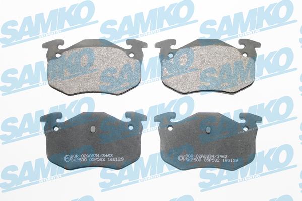 Samko 5SP582 - Kit de plaquettes de frein, frein à disque cwaw.fr