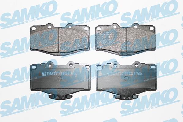 Samko 5SP538 - Kit de plaquettes de frein, frein à disque cwaw.fr