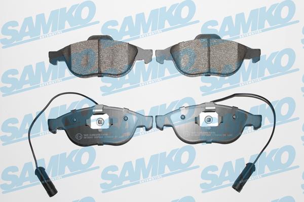 Samko 5SP664 - Kit de plaquettes de frein, frein à disque cwaw.fr