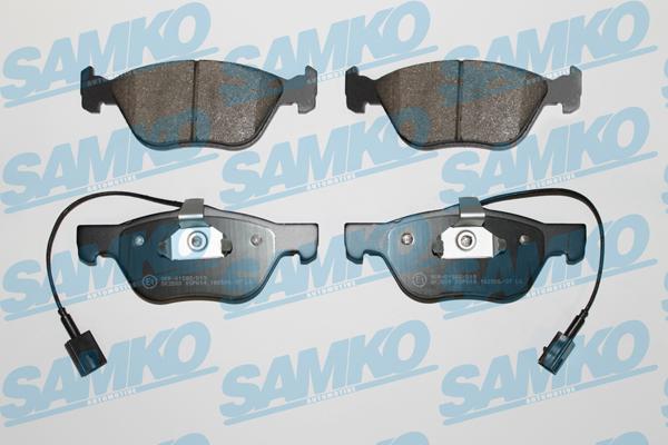 Samko 5SP614 - Kit de plaquettes de frein, frein à disque cwaw.fr