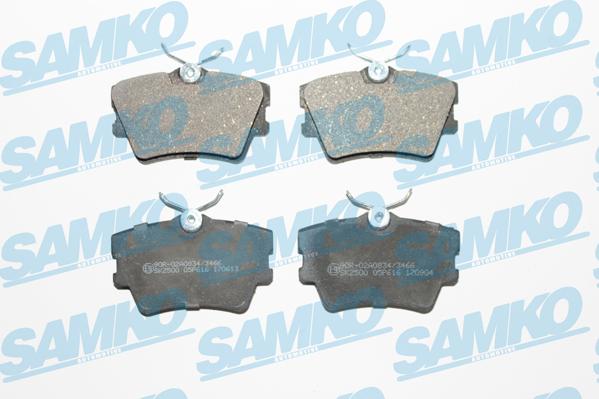 Samko 5SP616 - Kit de plaquettes de frein, frein à disque cwaw.fr