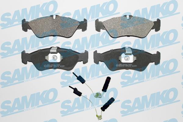 Samko 5SP610A - Kit de plaquettes de frein, frein à disque cwaw.fr