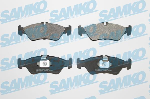 Samko 5SP610 - Kit de plaquettes de frein, frein à disque cwaw.fr