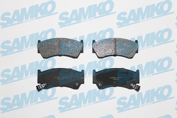 Samko 5SP617 - Kit de plaquettes de frein, frein à disque cwaw.fr