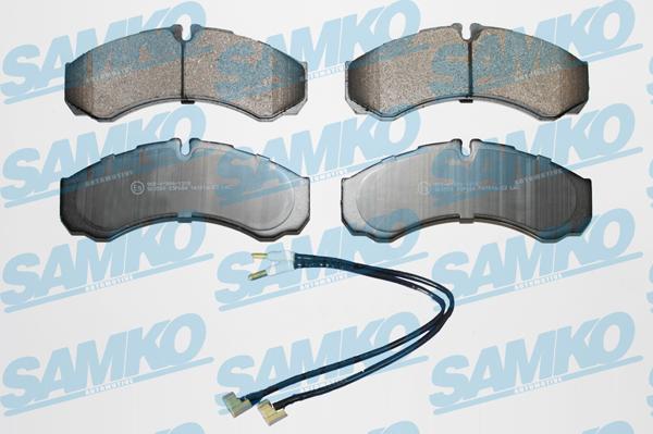 Samko 5SP684B - Kit de plaquettes de frein, frein à disque cwaw.fr