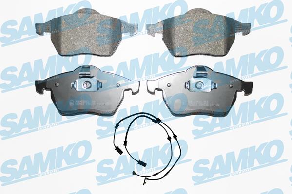 Samko 5SP635A - Kit de plaquettes de frein, frein à disque cwaw.fr