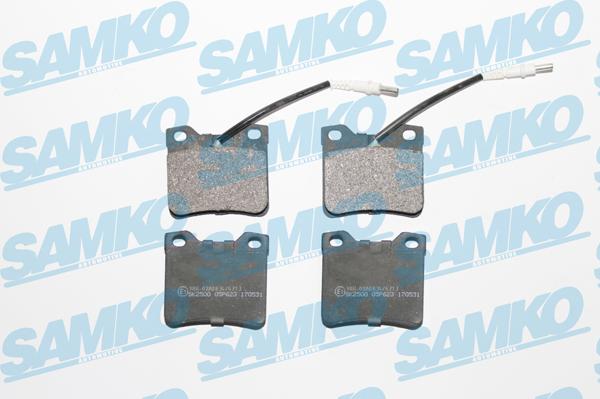 Samko 5SP623 - Kit de plaquettes de frein, frein à disque cwaw.fr