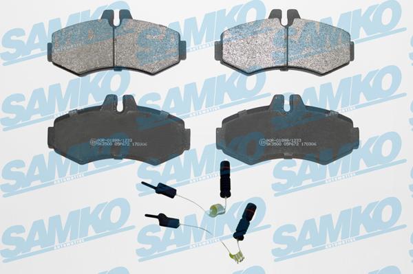 Samko 5SP672A - Kit de plaquettes de frein, frein à disque cwaw.fr