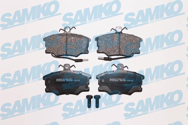 Samko 5SP098 - Kit de plaquettes de frein, frein à disque cwaw.fr