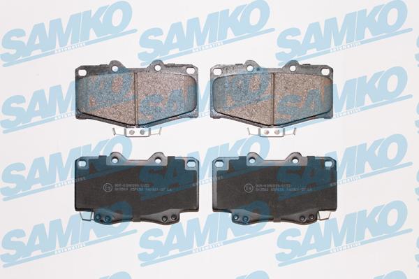 Samko 5SP058 - Kit de plaquettes de frein, frein à disque cwaw.fr